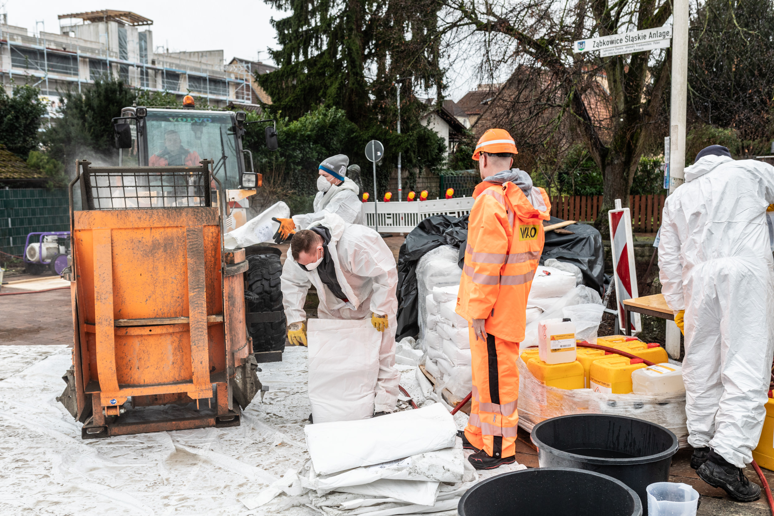 UHFB Applikation auf der Brücke in Wiesloch